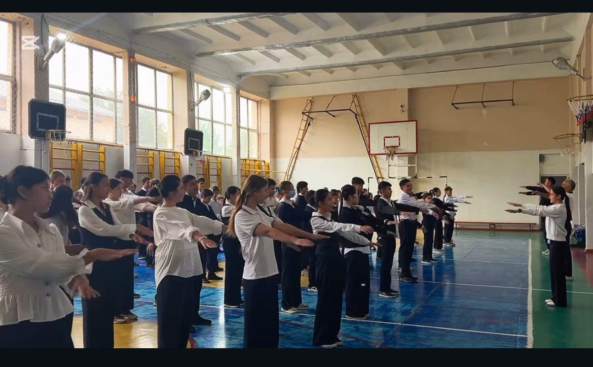 Қазақстан Республикасы Оқу-ағарту министрлігінің тапсырмасын орындау мақсатында ұйымдастырылған дене шынықтыру жаттығулары